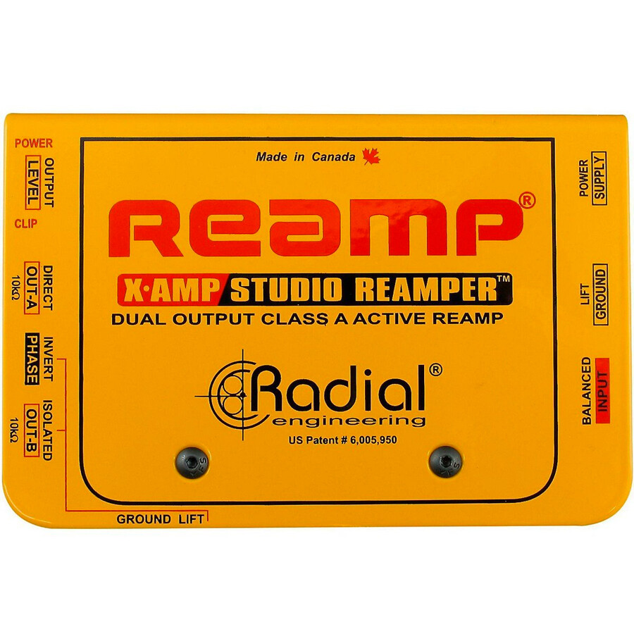 Radial X-amp Active Studio Re-amping Device, New!