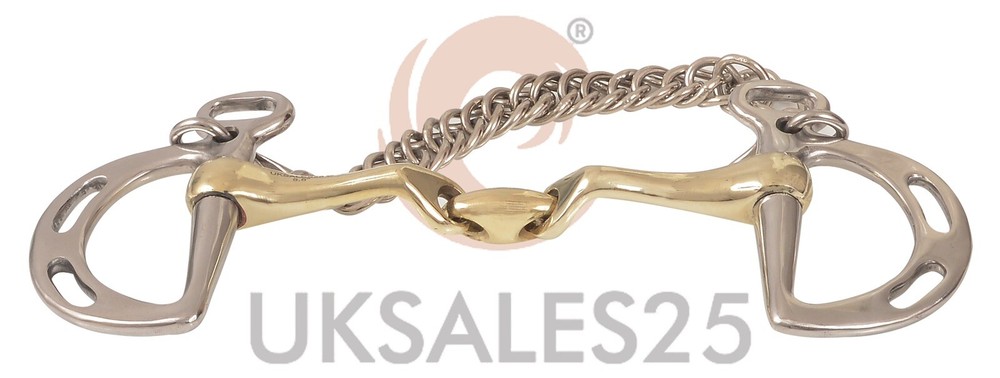 Kimblewick Verbindend Angled Double Jointed Bit (UKSALES25®) *SAME DAY DISPATCH*