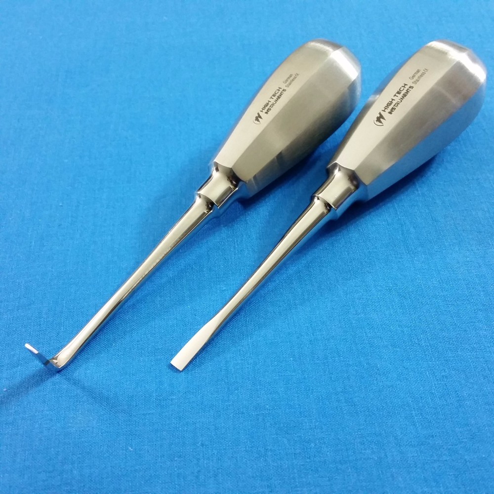 2 GERMAN STAINLESS CROWN SPLITTER REMOVER SPREADER ELEVATORS STRAIGHT & ANGLED