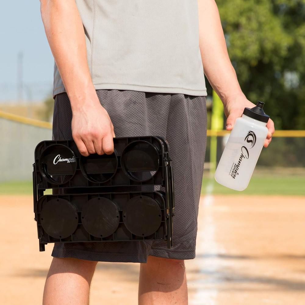 Plastic Water Bottle Set, Quart, Black