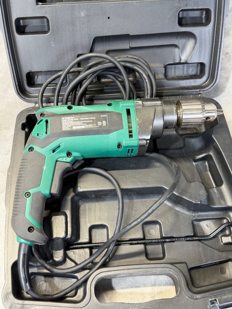 Masterforce 8.5 Amp Corded 1/2" Hammer Drill with Case & Handle 241-0730