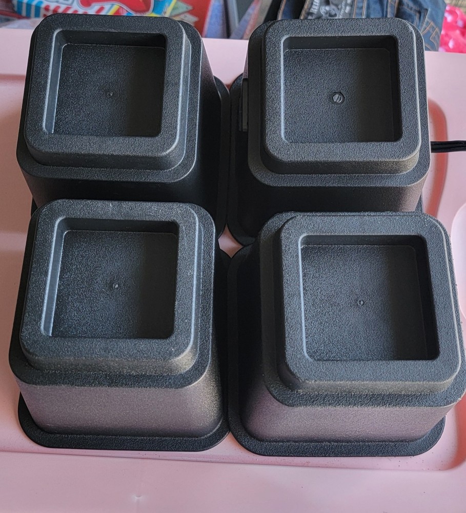 Set of 4 Stackable Bed Risers Sturdy Great for Dorm 6" tall