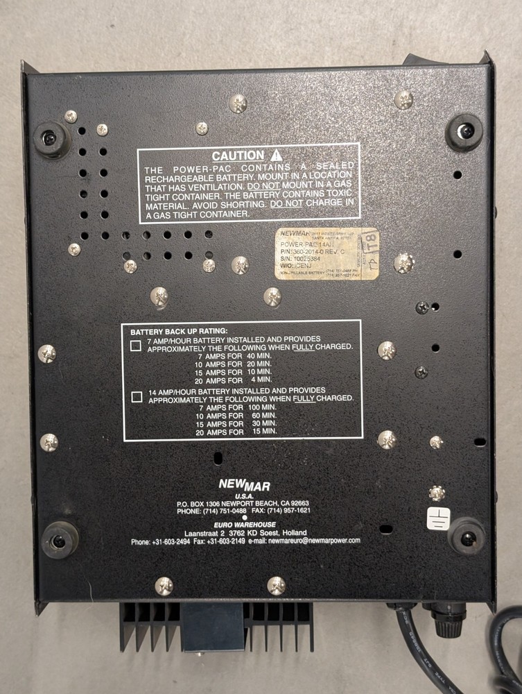 Newmar Power-Pac 14AH Power Supply (Read Description)