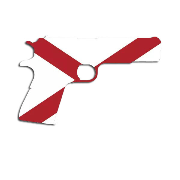 Alabama Flag 1911 Sticker Decal