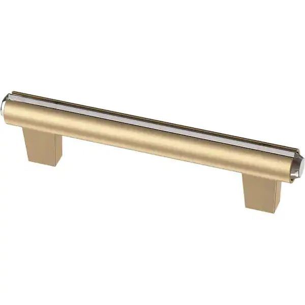 3-3/4" Clear Acrylic Accent Bar Pull Champagne Bronze