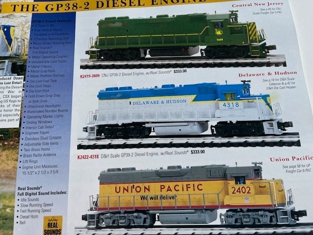 K-LINE MODEL TRAIN Catalogs - 2000 First Edition & 2004 Second Ed - 2 Catalogs!