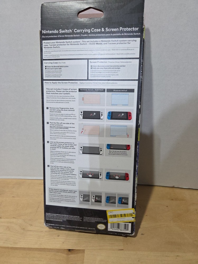 Nintendo Case & Screen Protector for Switch - Splatoon 3 Edition New