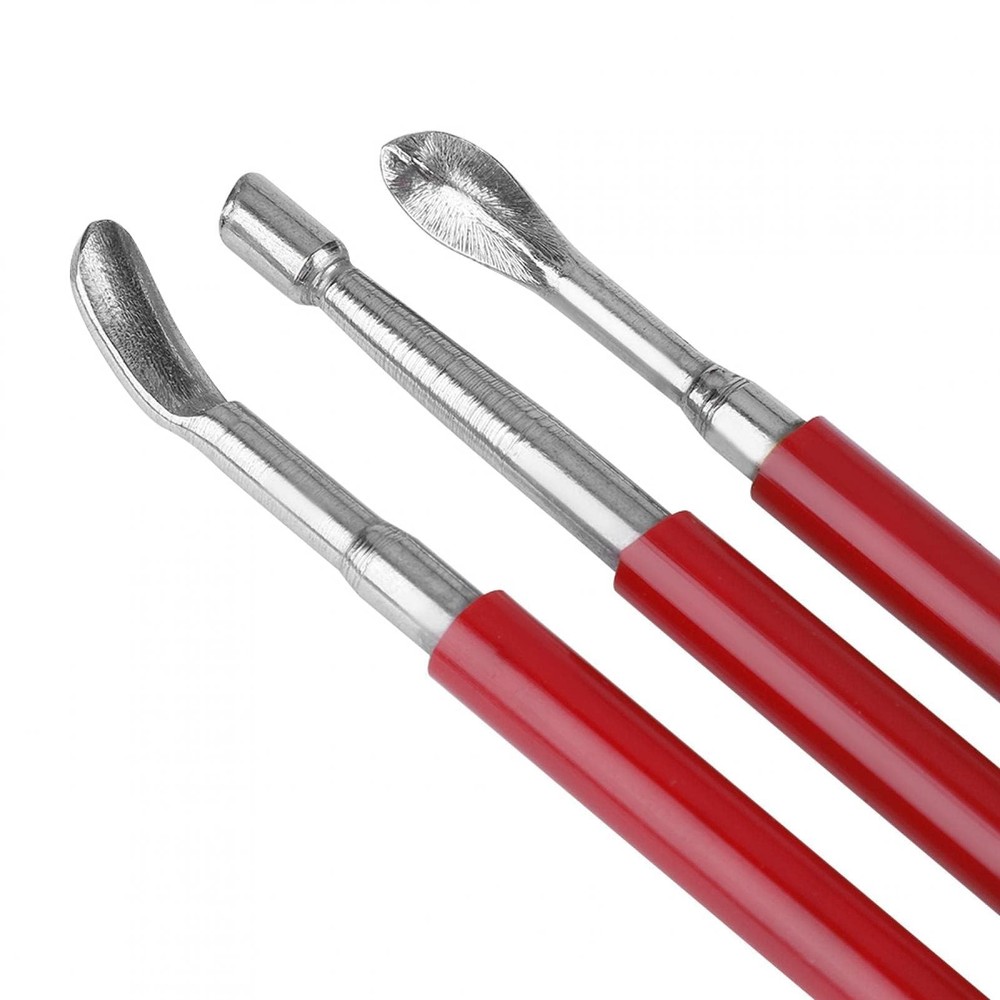DIY Craft Tool, Leather Press Rub Tool Leather Modeling Spoon Carving Tools L...