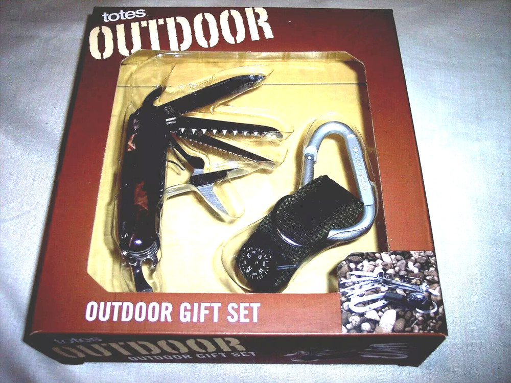 OUTDOOR GIFT SET, Multi-tool 12 function S/S Tool, Great for Camping  Totes