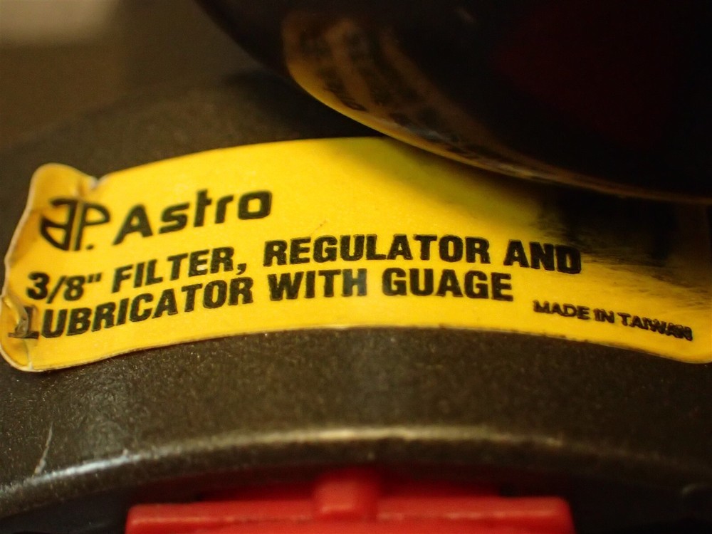 ASTRO PNEUMATIC 3/8" Filter, Regulator, & Lubricator with Guage, BN10
