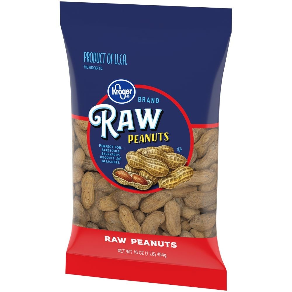 Kroger Raw Peanuts 16 oz - Pack of 3