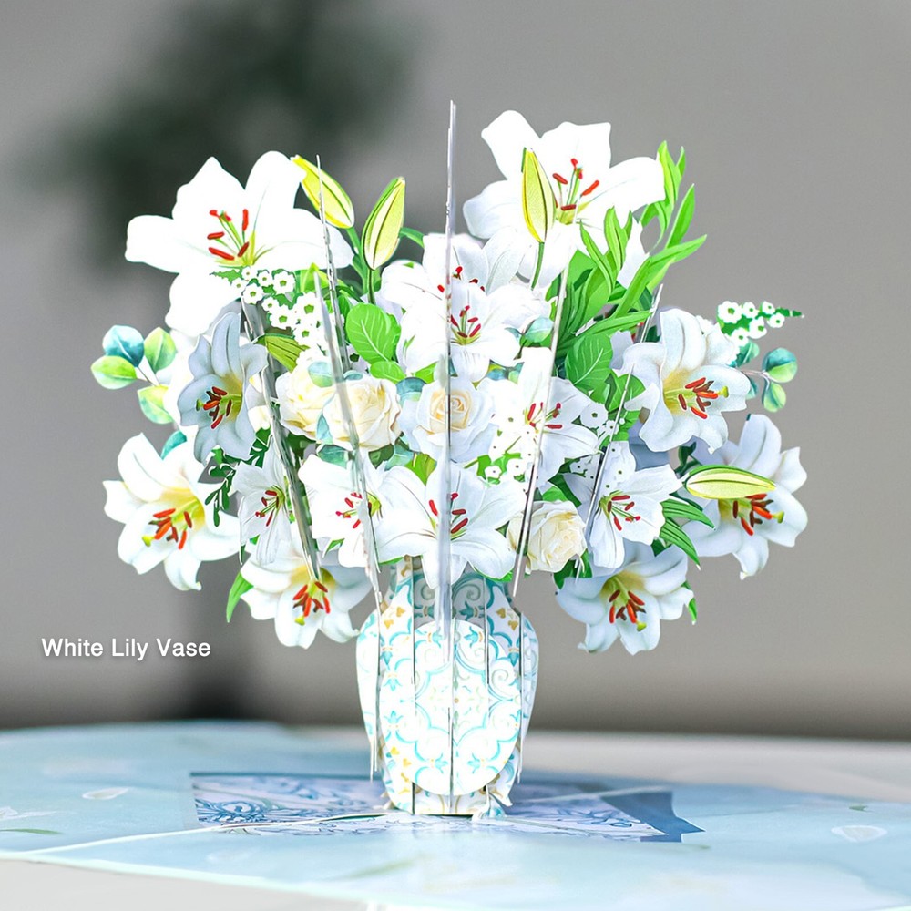 Lily Flowers Pop Up Cards