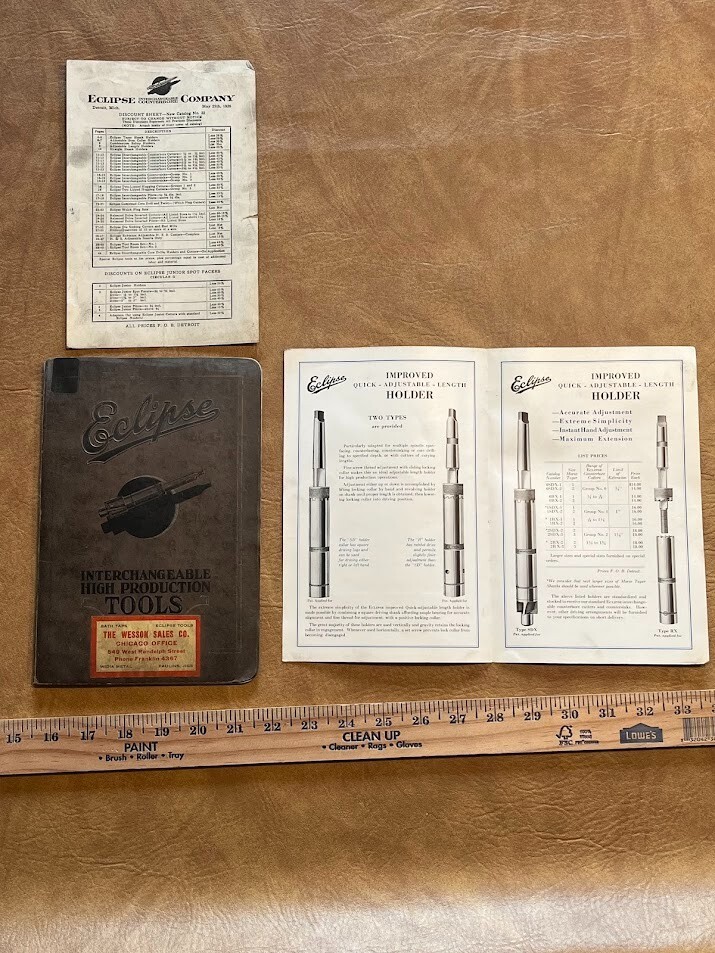 Eclipse Interchangeable High Production Tools Catalog 1928