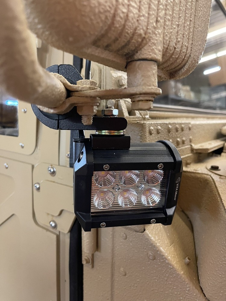 Military Humvee Mirror-Mounted Dual LED Light Kit 24V