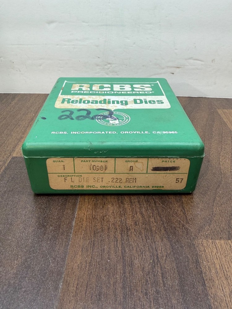 RCBS 222 Remington Reloading 2 Die Set #10901