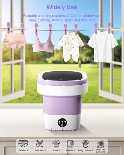 16L Portable Washing Machine 3 Modes Foldable For Small Clothes