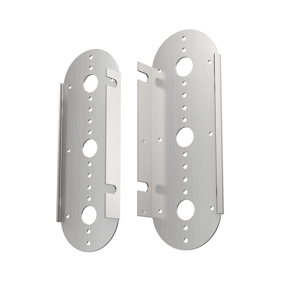 (PAIR) For Peterbilt -3 Radius Watermelon Air Cleaner Front Light Brackets ONLY