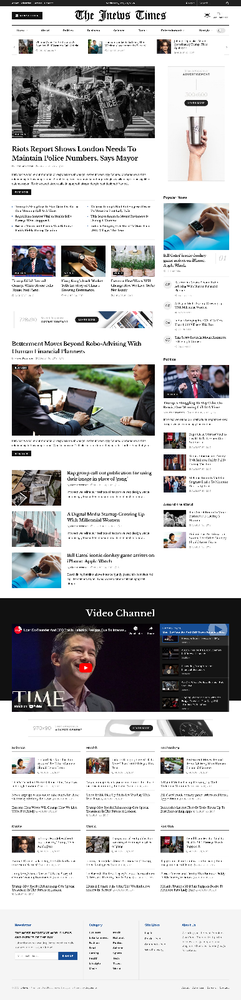 Newspaper Website Design with Free 5GB VPS Web Hosting