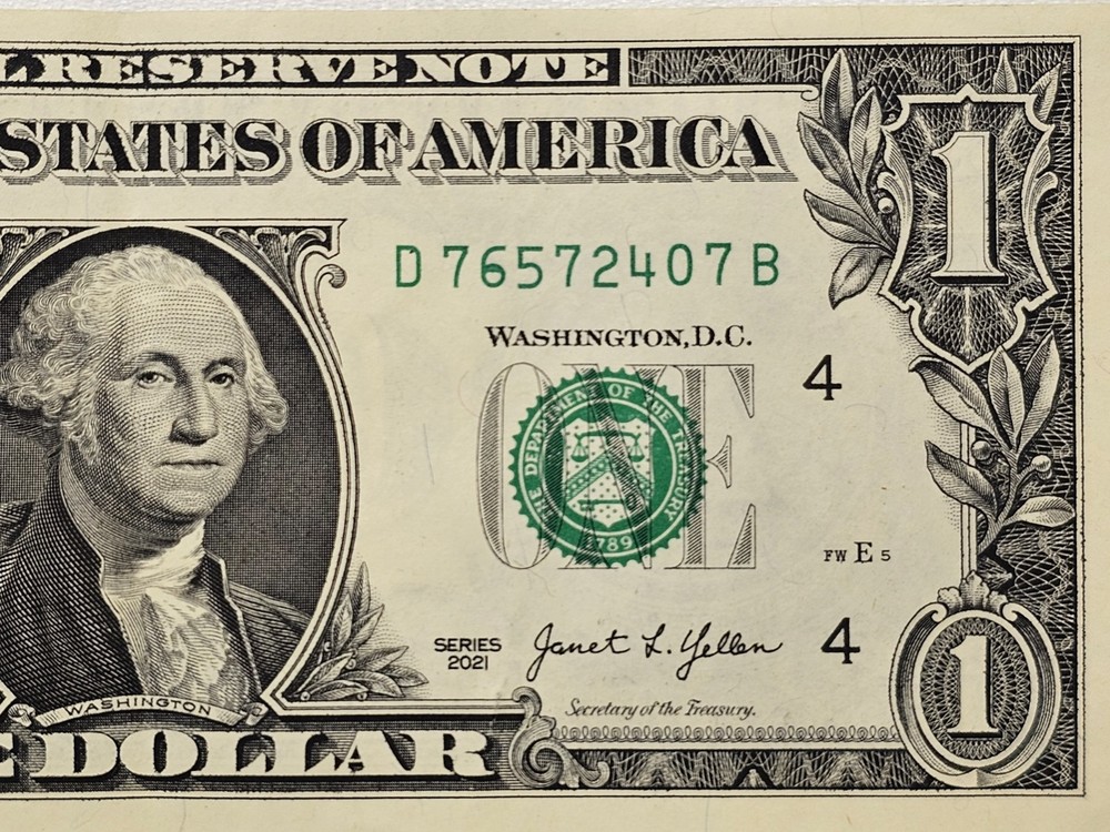 🚀 AU $1 Note-Errors Slight Offset Print, Misaligned, Double Serial Digit "6"🚀