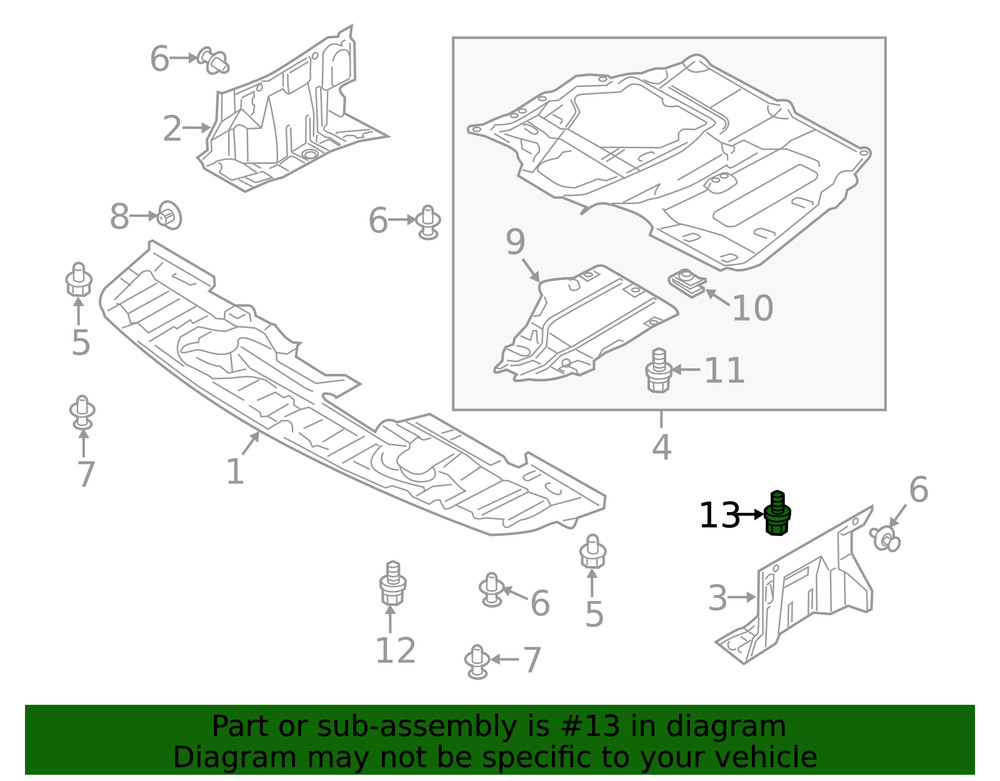 Genuine Mitsubishi Mount Bolt MS240601