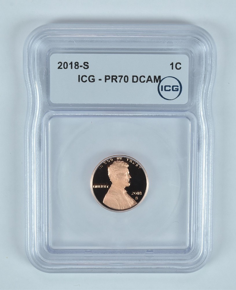2018-S Lincoln Shield Cent PR70 DCAM ICG