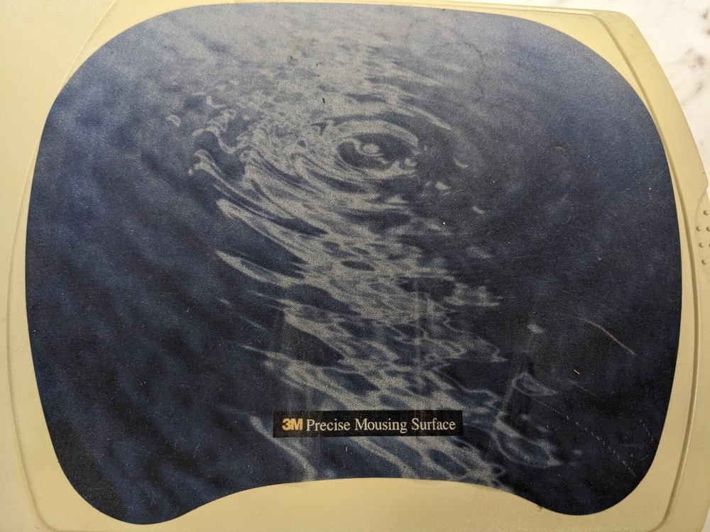 VINTAGE IBM PLASTIC MOUSE PAD 3M PPRECISE MOUSING SURFACE COMPUTER PC ACCESSORY