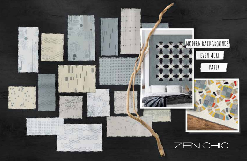 Modern Background Even More Moda Zen Chic Layer Cake