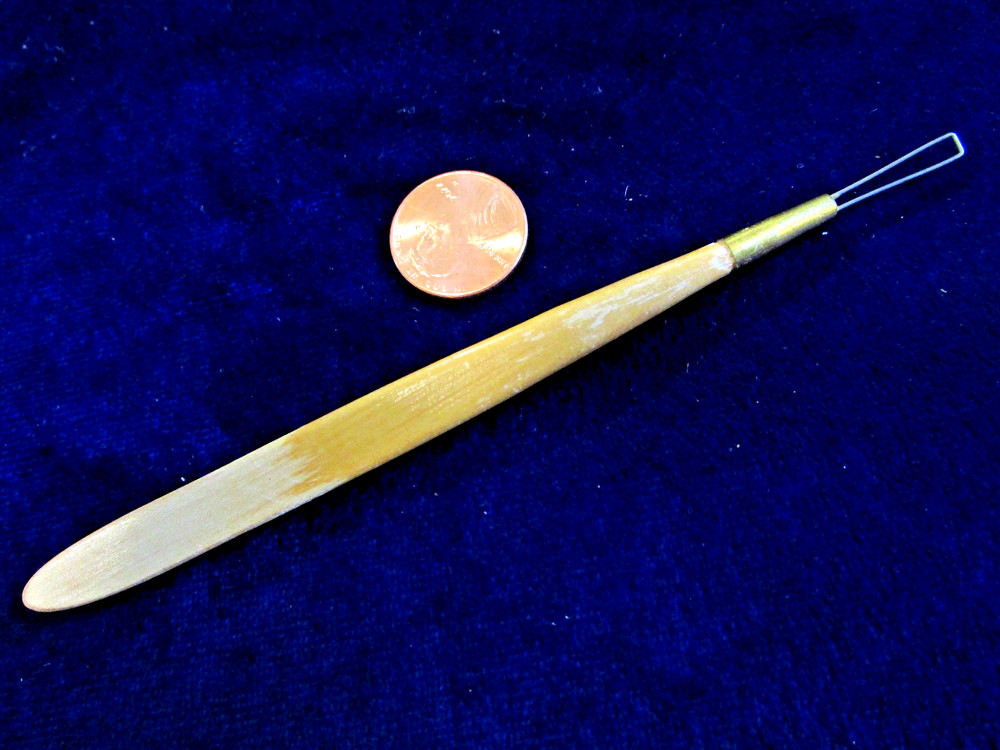 Pre-Owned Pottery Sculpting Tool, Wire End Loop, Clay, Modeling Smoothing tool