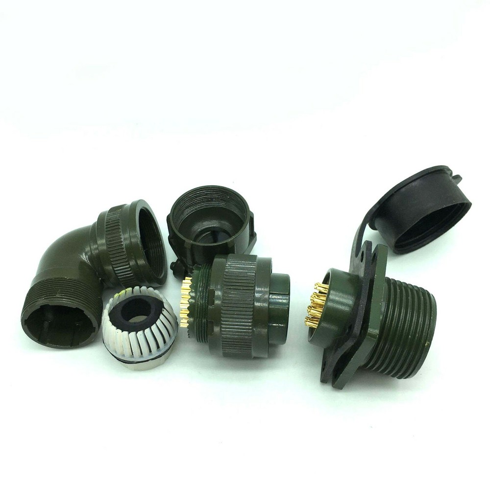 Servo Motor Connector Right Angle Aviation Plug & Socket YD28 15-Pin Waterproof