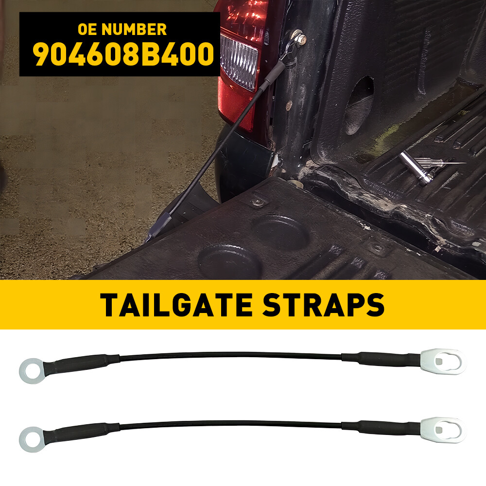 For 1998-2004 Nissan Frontier Rear Tailgate Support Cable Straps Set Left/Right