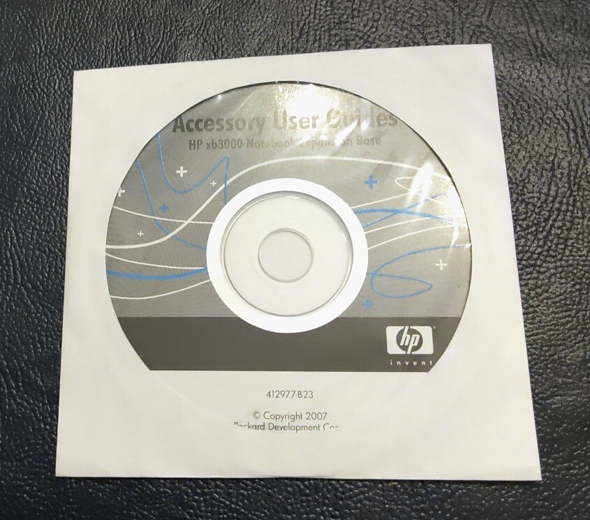 HP CD User Guides for xb3000 Notebook Expasion Base (2007)