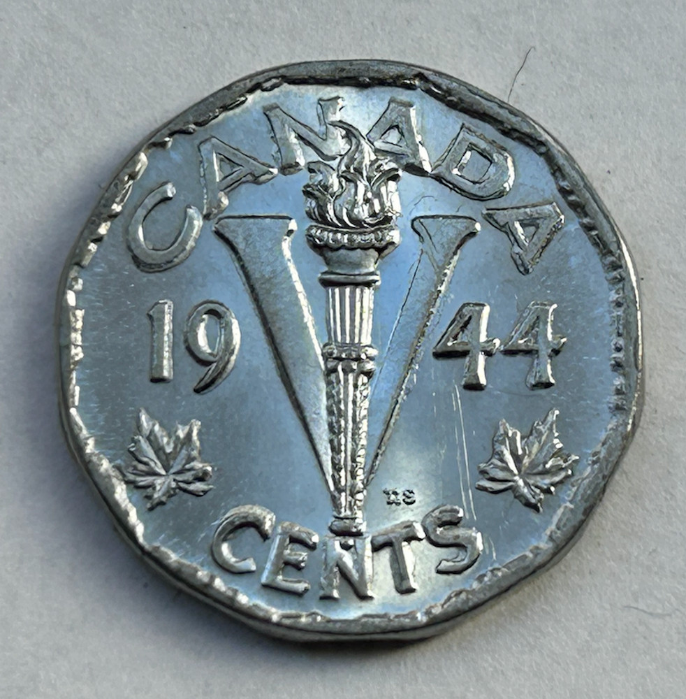 CANADA 5 CENTS 1944 - HIGH GRADE