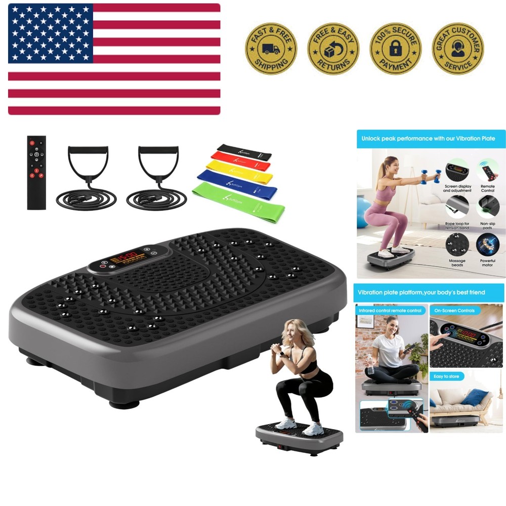 Vibration Plate Exercise Machine for Lymphatic Drainage,Power Vibrate Stand S...