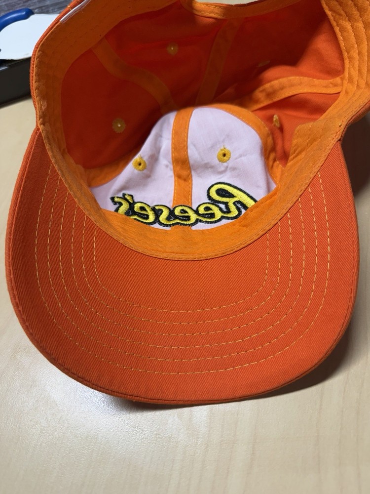 Reeses Peanut Butter Cup Perfect Orange Logo Baseball Hat Cap Hook Loop Strap