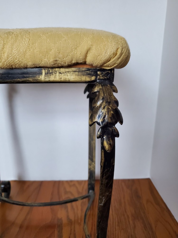 Vintage Ornate Victorian Style Small Footstool Ottoman Stool
