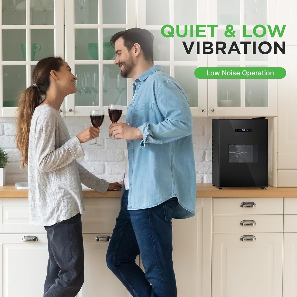 NutriChef Wine Chilling Refrigerator Cellar-Single-Zone, Digital Touch
