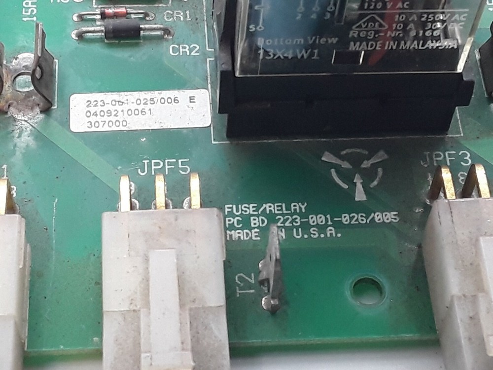 Fuse/Relay Board PC BD 223-001-026/005