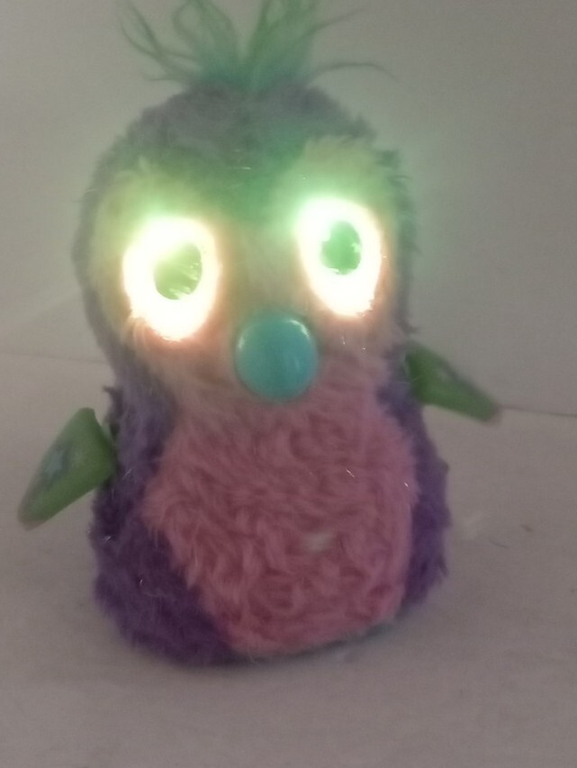 Spin Master Hatchimals Penguala 5" Soft Interactive Purple/Pink Plush Bird.