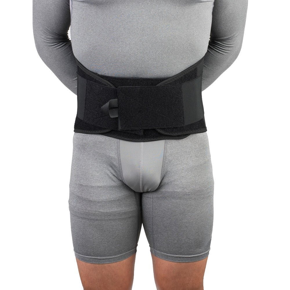 Lumbosacral Support with 11" Back Inserts, Black, 3X-Large