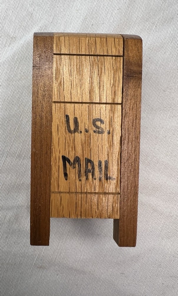 Handmade Mailbox Holder For Roll Of Stamps