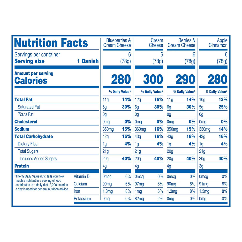 Hostess Danish Variety Pack, 2.75 oz. (24 Count)