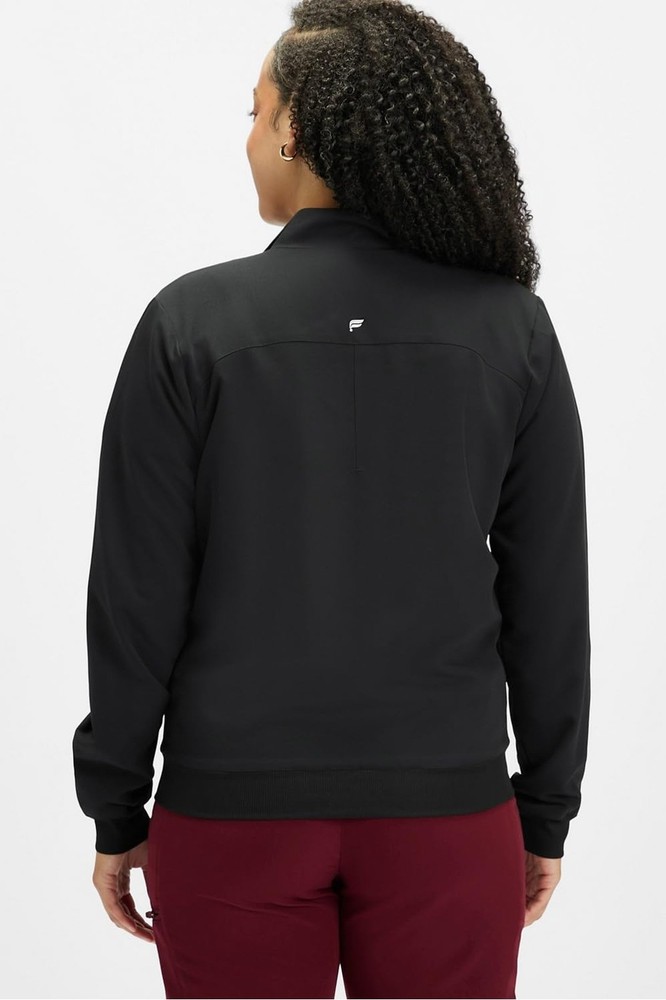 Fabletics Women's Daily 3-Pocket Scrub Jacket - MotionTech, Lightweight, Brea...