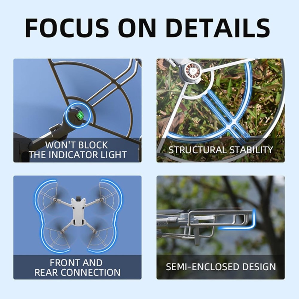 LICHIFIT Propeller Guard Circle for DJI MINI 4 Pro Drone Propellers...