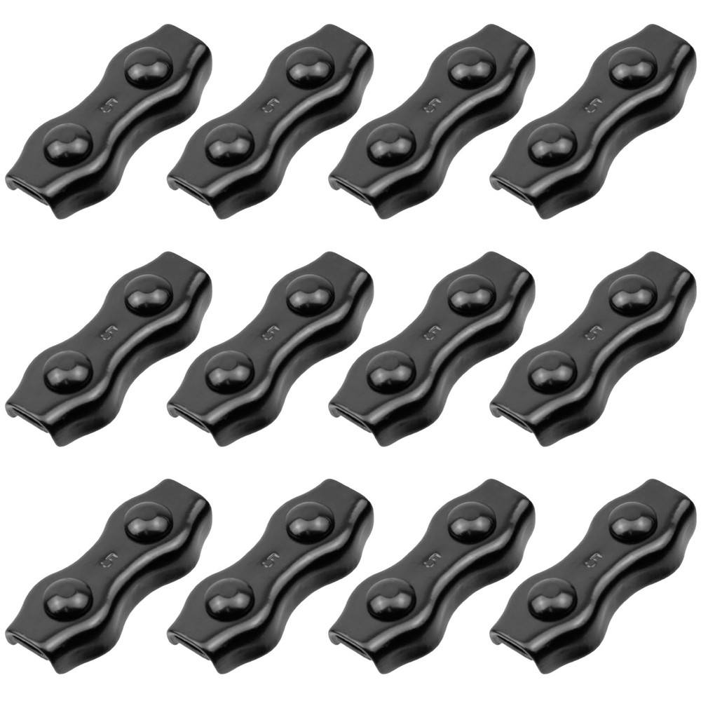 Duplex Wire Rope Clips12Pcs M5 Duplex Double Bolt Cable Clamp2-Post Wire Rope...