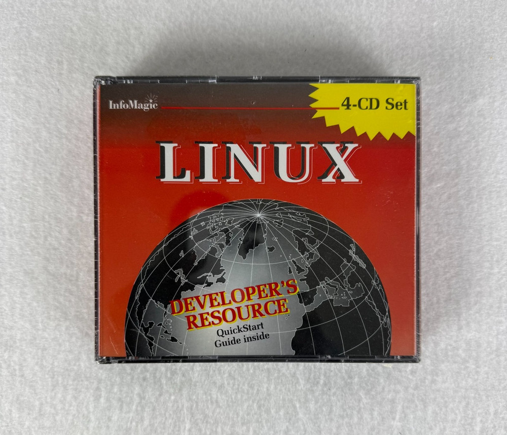 Linux Developer’s Resource 4 CD Set InfoMagic March 1995 (Sealed)