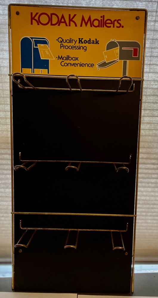 Kodak Mailers Camera Store Display wall rack