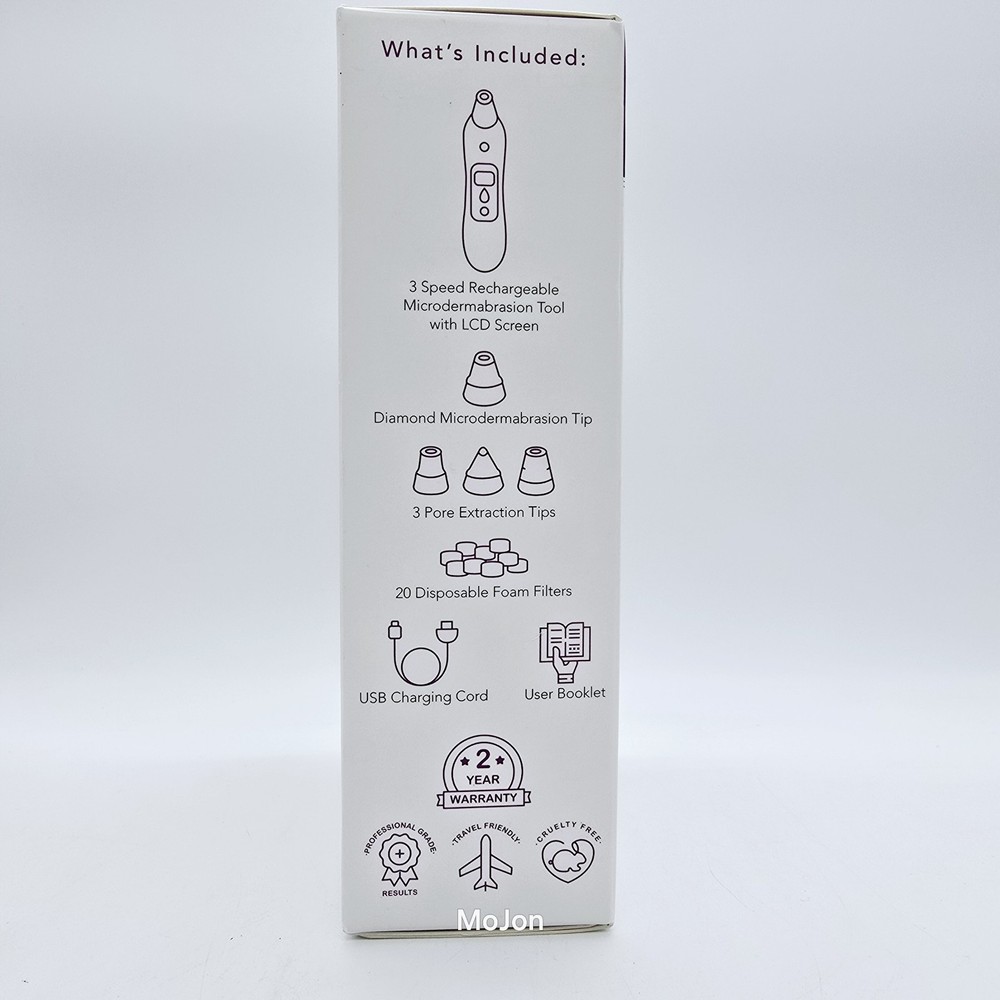 BELLA 3-in-1 Microderm Pore Extractor & Micro Mister White Marble