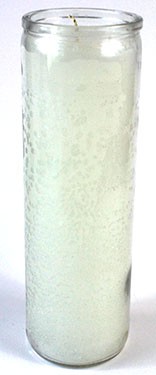 White 7-day jar candle
