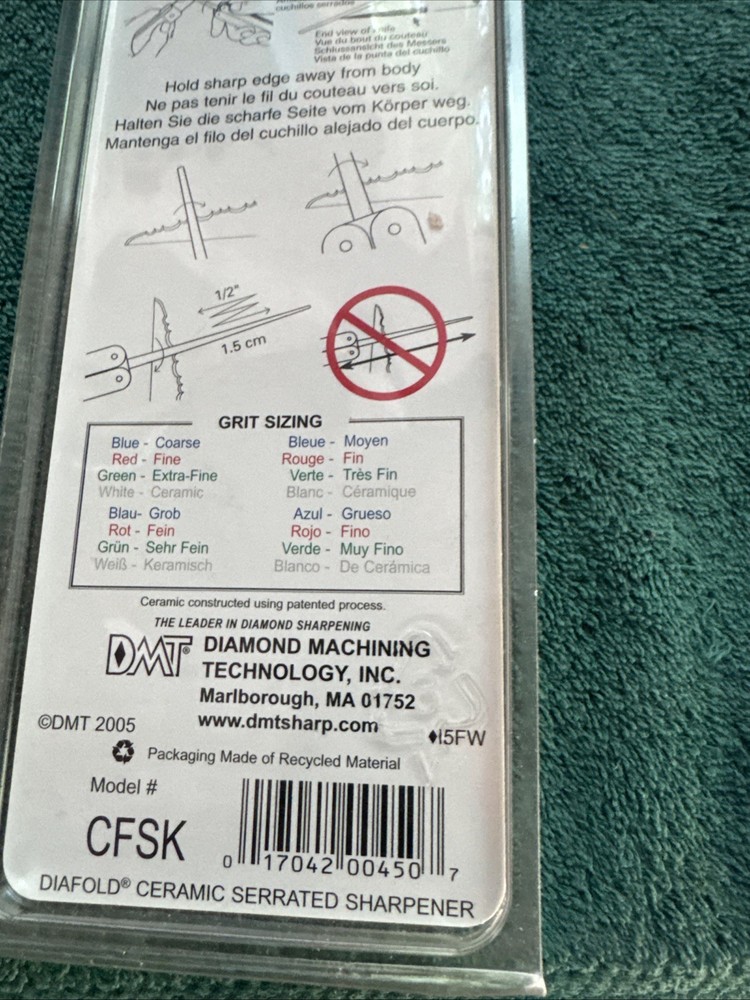 DMT Diafold Diamond Knife Sharpener Serrated Ceramic