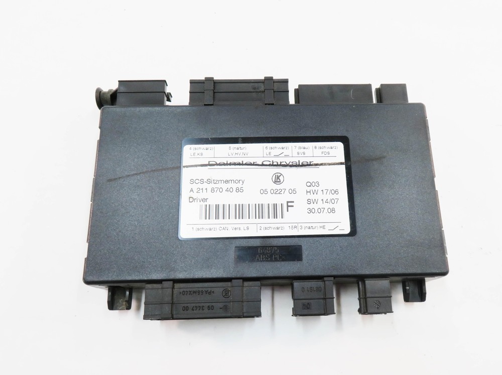 2009 MERCEDES GL550 (X164) LEFT FRONT DRIVER SEAT CONTROL MODULE